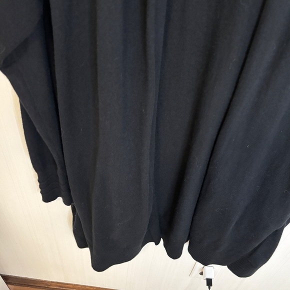 Lululemon Black Cotton Cashmere Wrap Sweater NO BELT Sz 10 - Picture 9 of 9